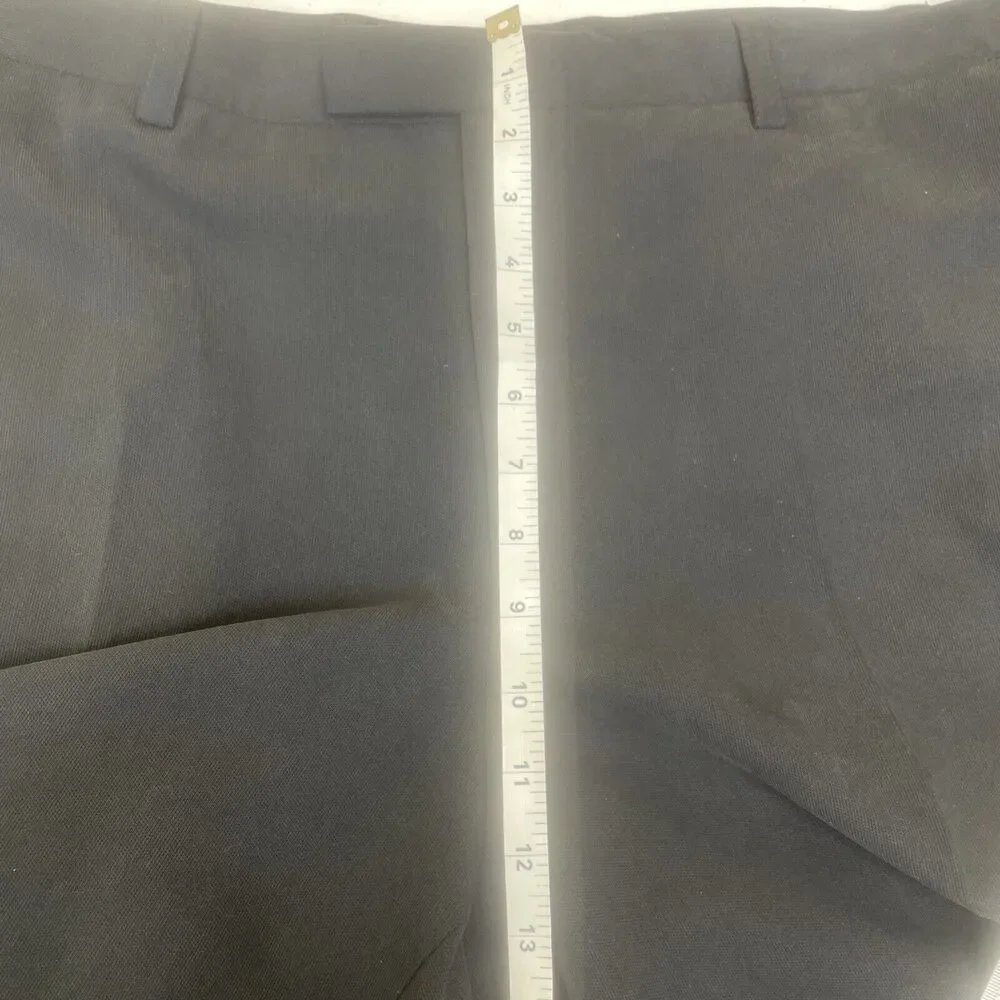 New Mens Coppley Dreamweave Slacks Damis Black Textured Unhemmed 46 Regular